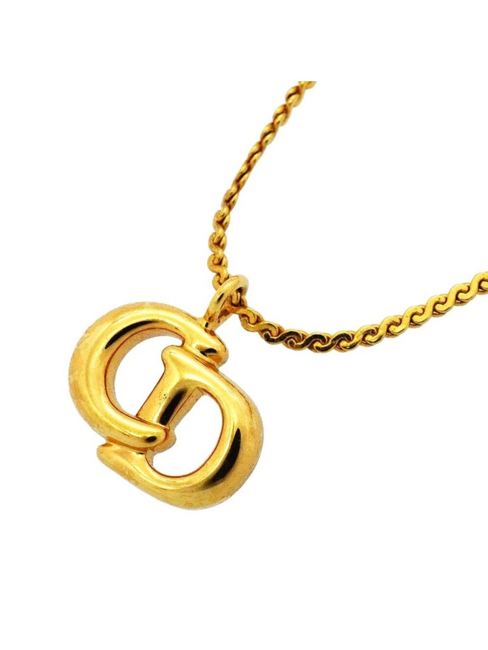 Dior Necklace CD Logo Gold Plated
